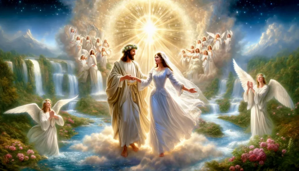 Jesus dancing with his Bride